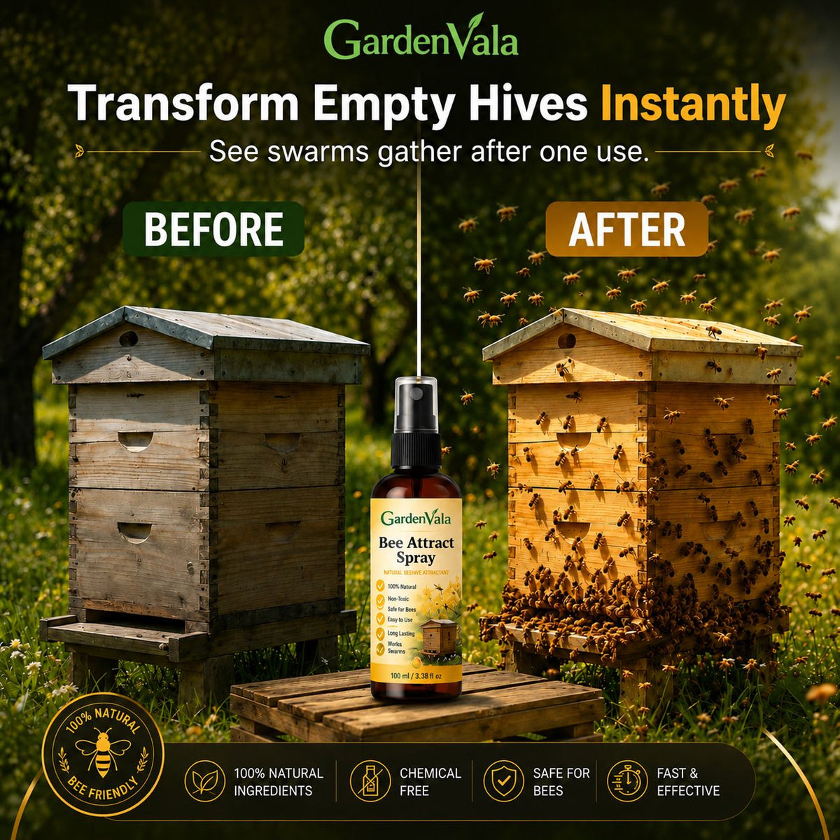 Monsoon Limited-Time 50% OFF Natural Outdoor Bee Attractant Spray Buy 1 Get 1 Free