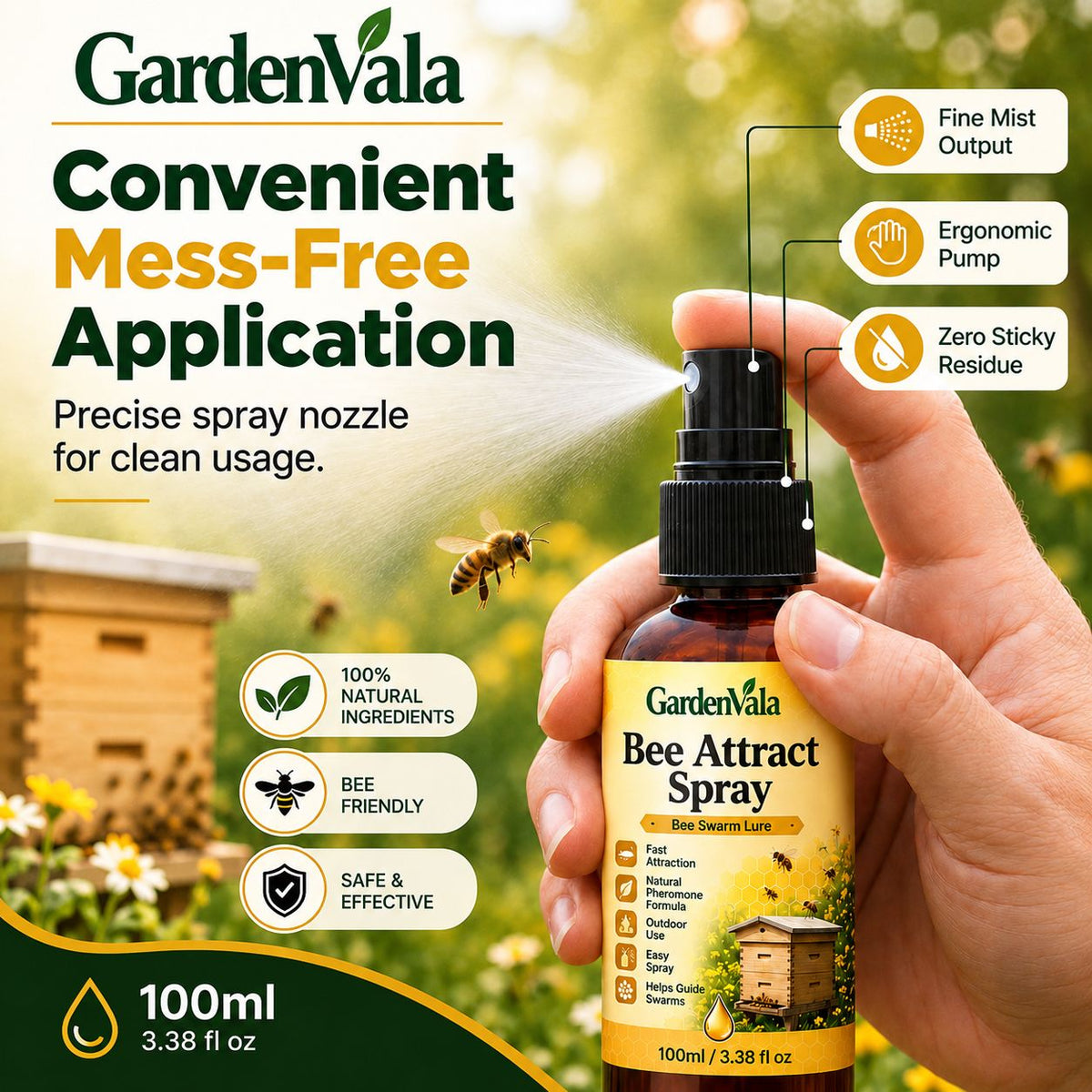 Monsoon Limited-Time 50% OFF Natural Outdoor Bee Attractant Spray Buy 1 Get 1 Free