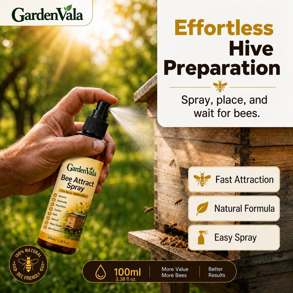 Monsoon Limited-Time 50% OFF Natural Outdoor Bee Attractant Spray Buy 1 Get 1 Free